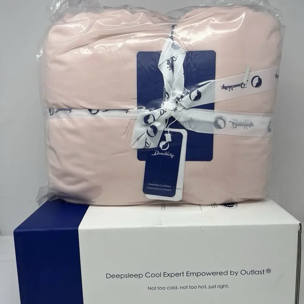 💲SALE💲Dream Valley Outlast Deep Sleep Cooling Blanket 90”x90”Queen Pink - NEW🔥